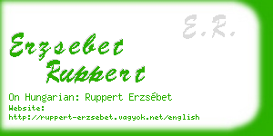 erzsebet ruppert business card